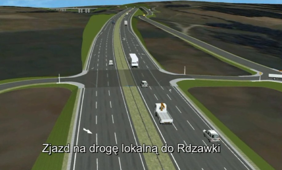 Wizualizacja trasy /fot. GDDKiA /Materiały prasowe