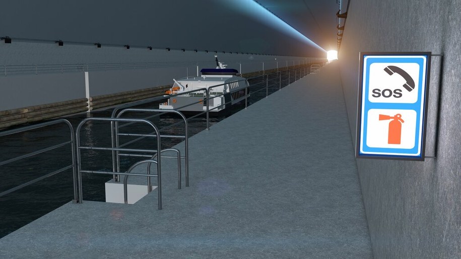 Wizualizacja wnętrza tunelu /Kystverket/ Multiconsult /LINK Arkitektur /Materiały prasowe