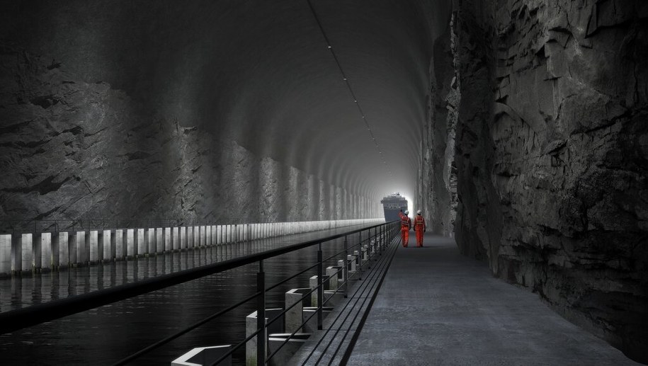 Wizualizacja wnętrza tunelu /Kystverket/ Multiconsult /LINK Arkitektur /Materiały prasowe