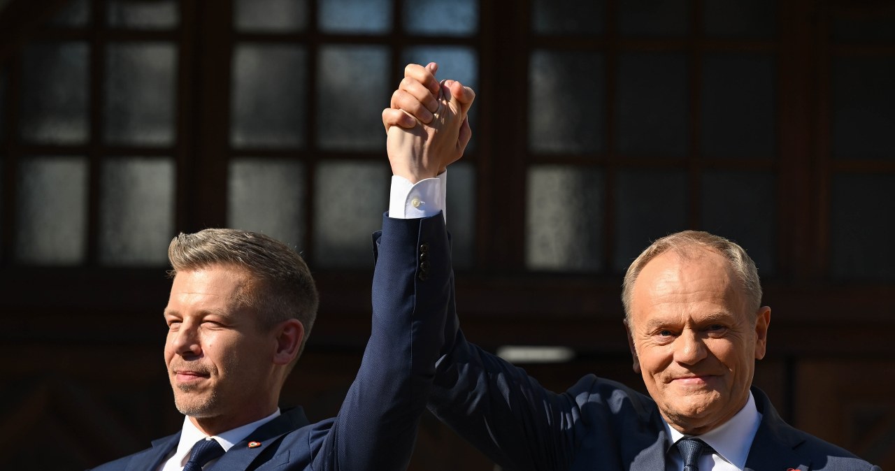 Wizyta Petera Magyara w Gdańsku. Spacer z Tuskiem