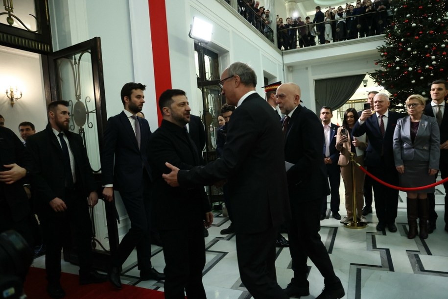 Wizyta Wołodymyra Zełenskiego w Polsce - spotkanie z Włodzimierzem Czarzastym, 19 grudnia 2025 /Anita Walczewska/East News /East News