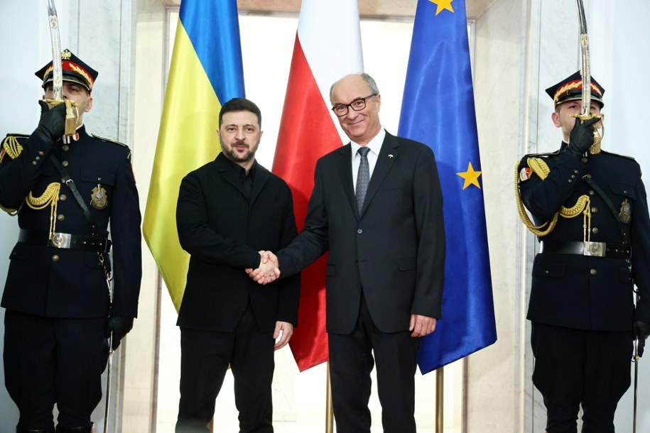 Wizyta Wołodymyra Zełenskiego w Polsce - spotkanie z Włodzimierzem Czarzastym, 19 grudnia 2025 /Anita Walczewska/East News /East News