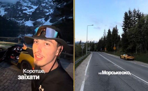 Wjechał Corvettą pod samo Morskie Oko. Kara? Internauci oburzeni