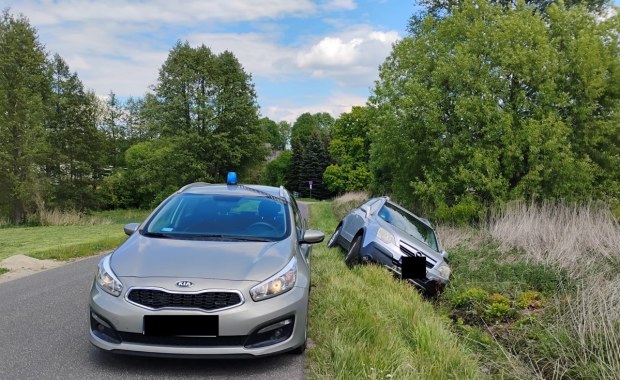 Wjechał do rowu, uciekał przed policją do lasu. Potem wytrzeźwiał