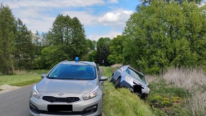 Wjechał do rowu, uciekał przed policją do lasu. Potem wytrzeźwiał