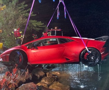 Wjechał Lamborghini Huracan do jeziora. Pomylił pedały?