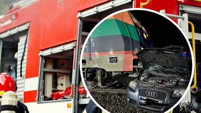 ​Wjechał prosto pod pociąg. 22-latek w ciężkim stanie trafił do szpitala