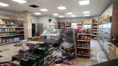 Wjechał samochodem w budynek stacji benzynowej w Drawsku Pomorskim