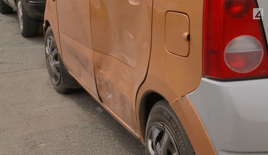 Wjechał w inne auto. Mógł, bo była przerywana linia?