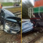 Wjechał wprost pod nadjeżdżający pociąg. O krok od makabry