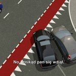 Wjechała w auto na sąsiednim pasie. Nie rozumie swojej winy?