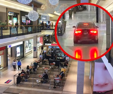 Wjechali Audi do centrum handlowego. Nie chodziło o "szybkie zakupy"