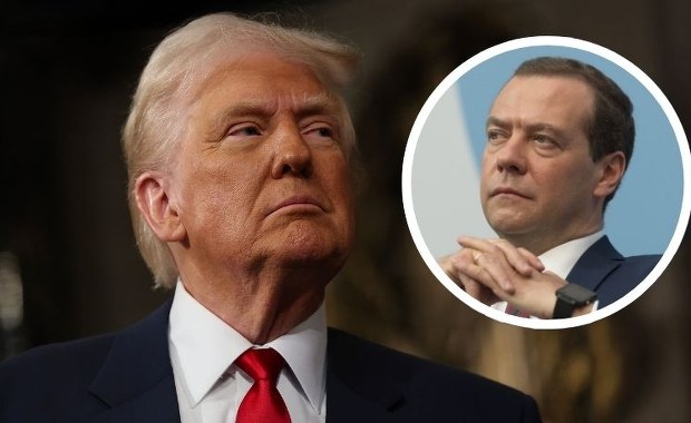 "Wkracza na niebezpieczną ścieżkę". Trump ostrzega Miedwiediewa