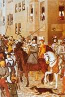 Wkroczenie króla Rudolfa I do Bazylei w 1273 roku. /Encyklopedia Internautica