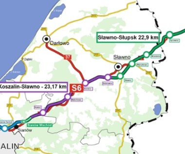 Wkrótce budowa kolejnych odcinków drogi S6 między Koszalinem i Słupskiem