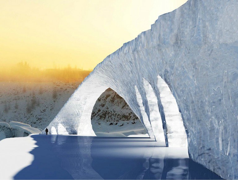 Wkrótce powstanie 50-metrowy most z lodu /materiały prasowe