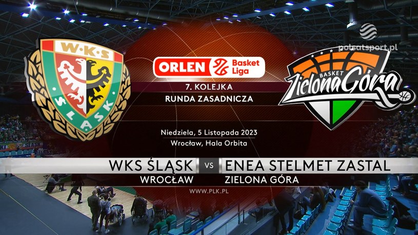 WKS Śląsk Wrocław - Enea Stelmet Zastal Zielona Góra 77:66. Skrót meczu. WIDEO