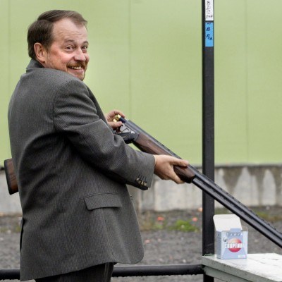 Władimir Lisin na strzelnicy w Lipiecku /AFP