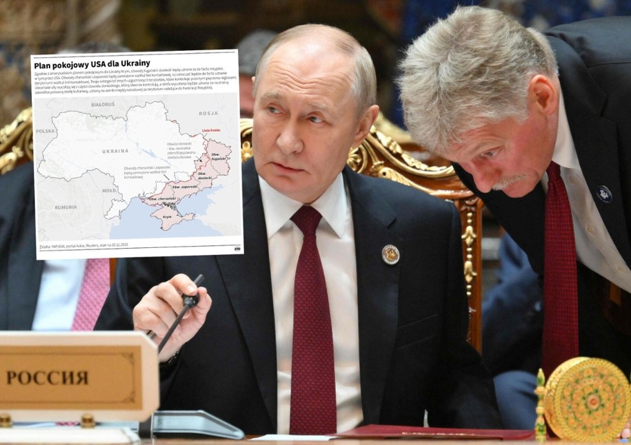 Władimir Putin, Dmitrij Pieskow /GRIGORY SYSOYEV / AFP /East News