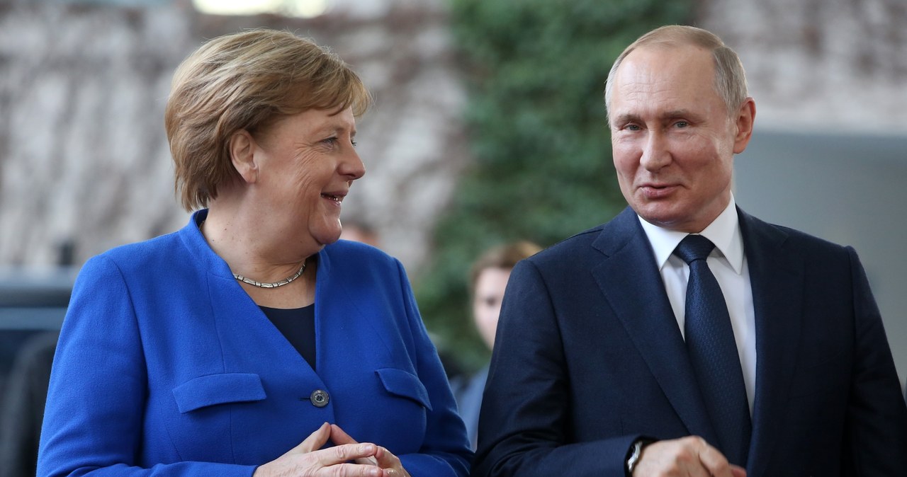 Władimir Putin i Angela Merkel w 2020 roku / Adam Berry / Stringer /Getty Images