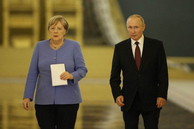 Władimir Putin i Angela Merkel w 2021 roku /Mikhail Svetlov / Contributor /Getty Images