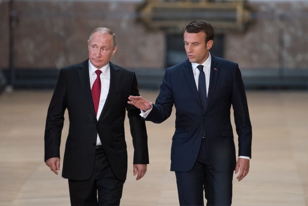 Władimir Putin i Emmanuel Macron w 2017 roku /Shutterstock