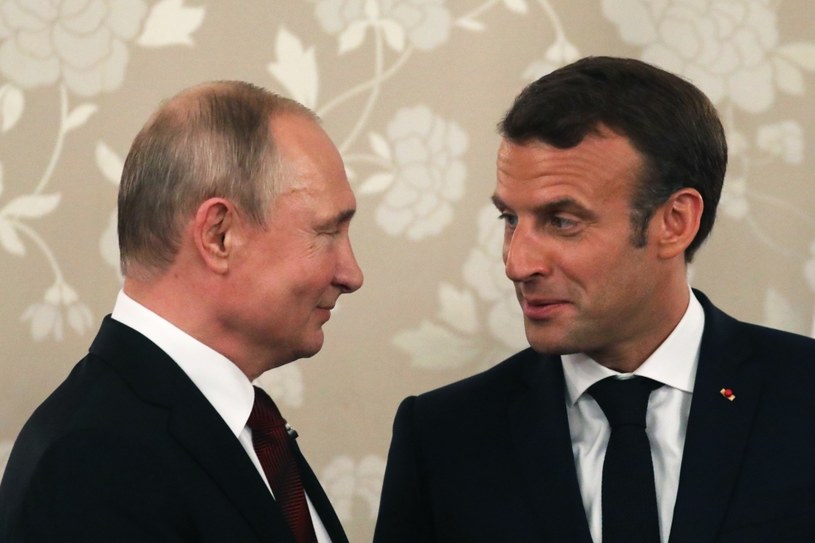Władimir Putin i Emmanuel Macron /LUDOVIC MARIN /AFP