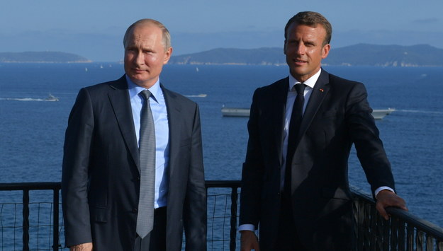 Władimir Putin i Emmanuel Macron /Alexei Druzhinin /PAP/EPA