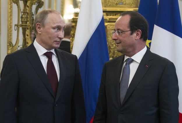 Władimir Putin i Francois Hollande /PAP/EPA/FRED DUFOUR / POOL /PAP/EPA