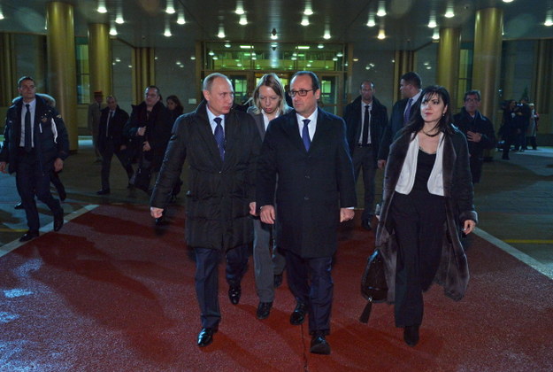 Władimir Putin i Francois Hollande /PAP/EPA/ALEXEY DRUZHINYN / RIA NOVOSTI / KREMLIN POOL /PAP/EPA