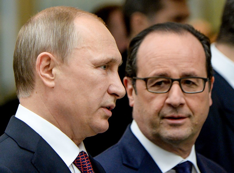 Władimir Putin i Francois Hollande /AFP