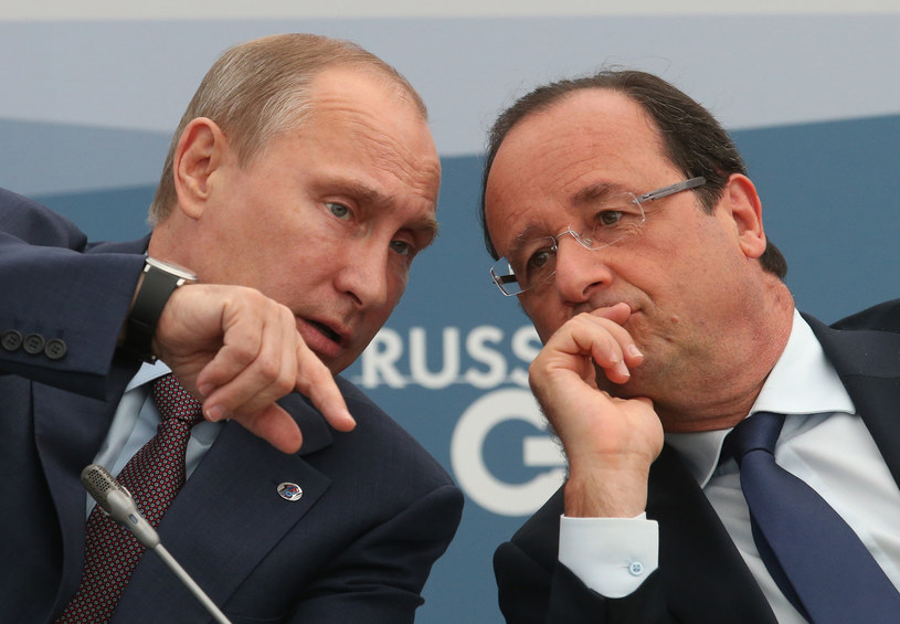 Władimir Putin i Francois Hollande /AFP