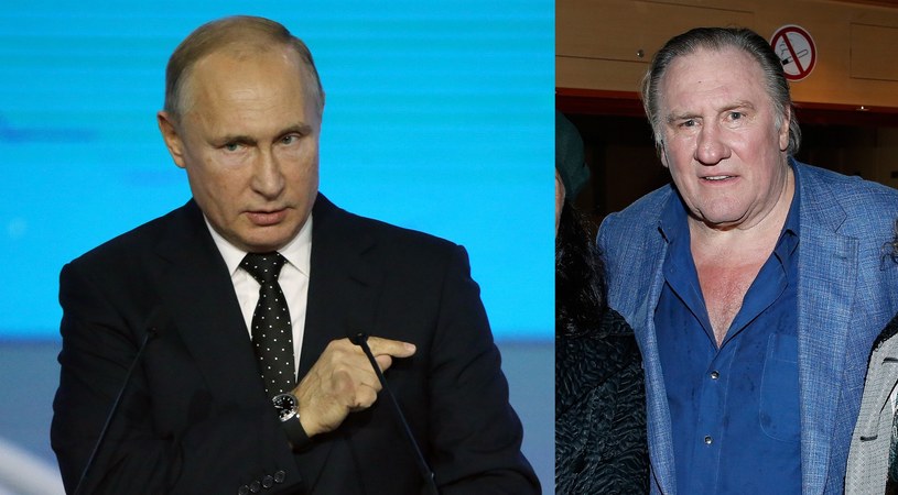 Władimir Putin i Gerard Depardieu /Mikhail Svetlov/Getty Image/Bertrand Rindoff Petroff/Getty Images /Getty Images