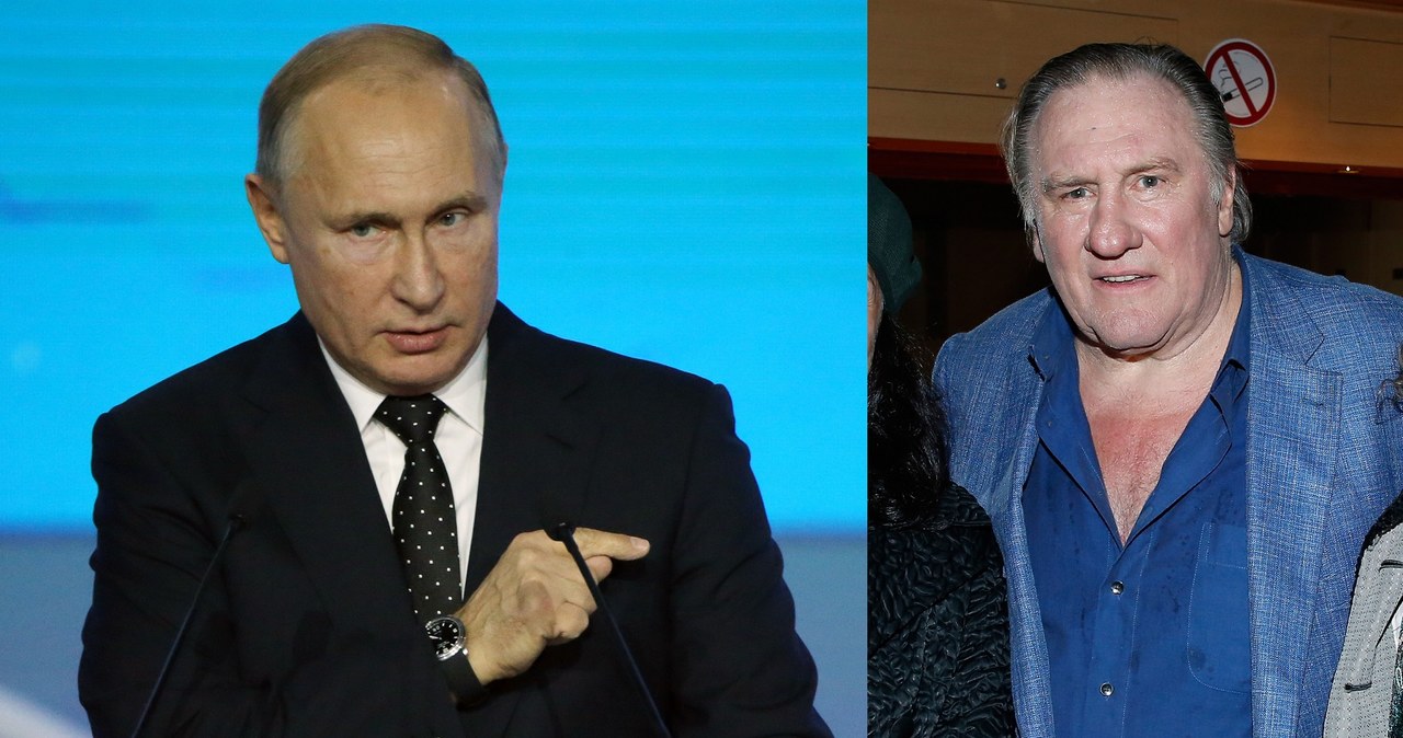 Władimir Putin i Gerard Depardieu /Mikhail Svetlov/Getty Image/Bertrand Rindoff Petroff/Getty Images /Getty Images