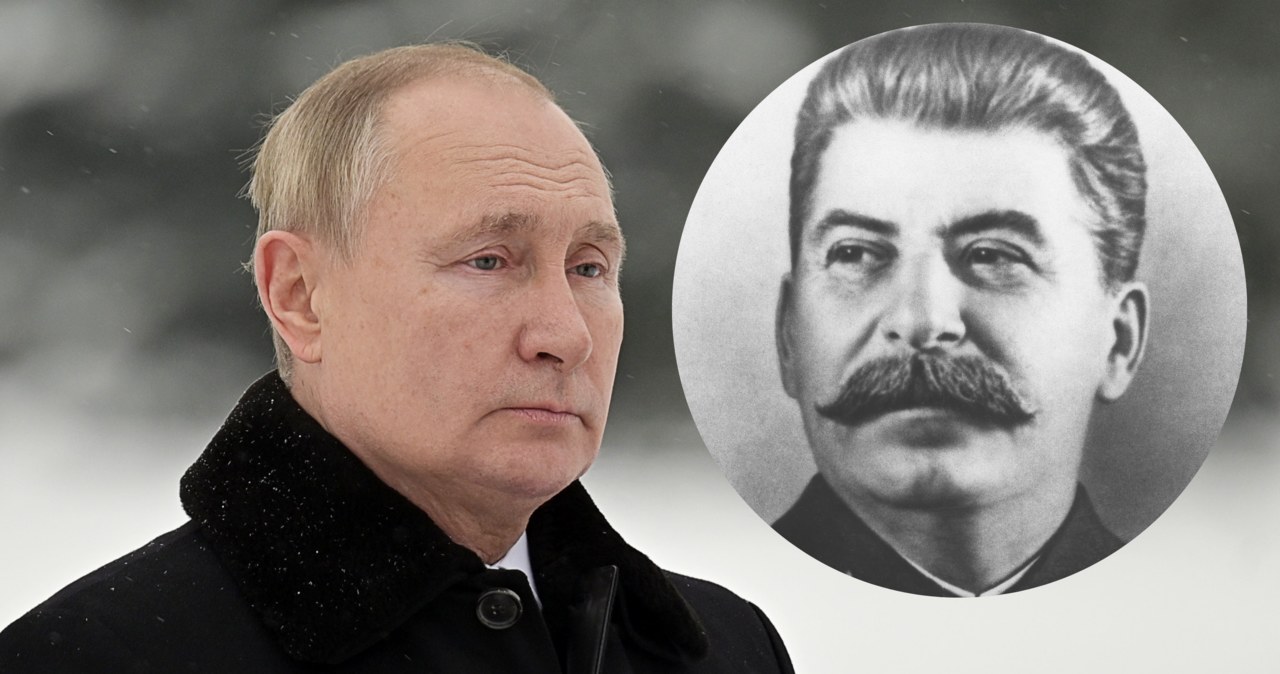 Władimir Putin i Józef Stalin /Agencja FORUM