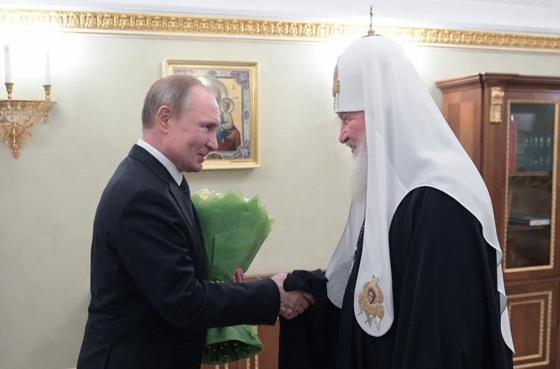 Władimir Putin i Patriarcha Cyryl I /Alexey DRUZHININ / SPUTNIK /AFP