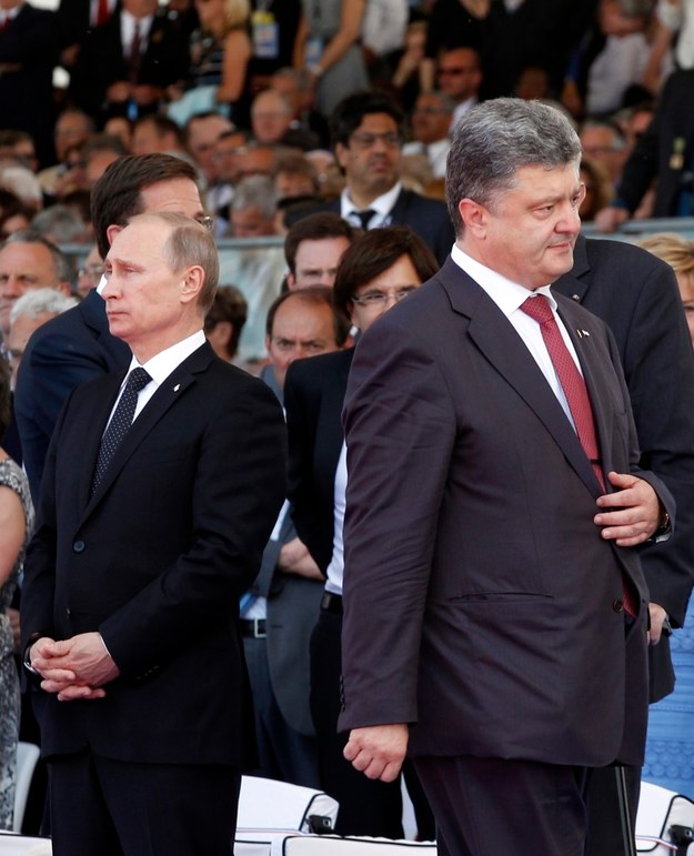 Władimir Putin i Petro Poroszenko /CHRISTOPHE ENA/POOL /PAP/EPA
