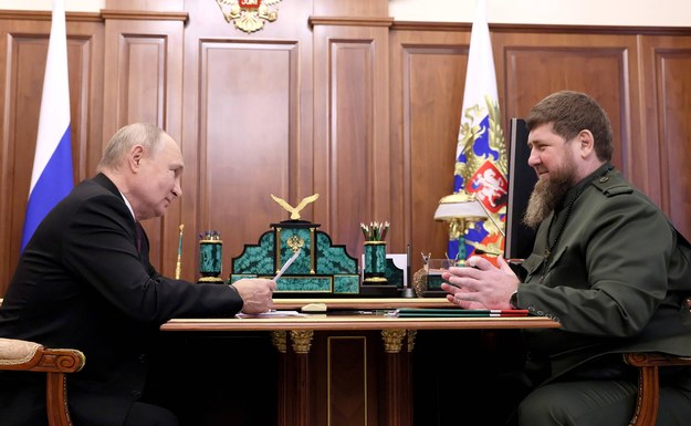 Władimir Putin i Ramzan Kadyrow /Kremlin Pool /PAP/Newscom