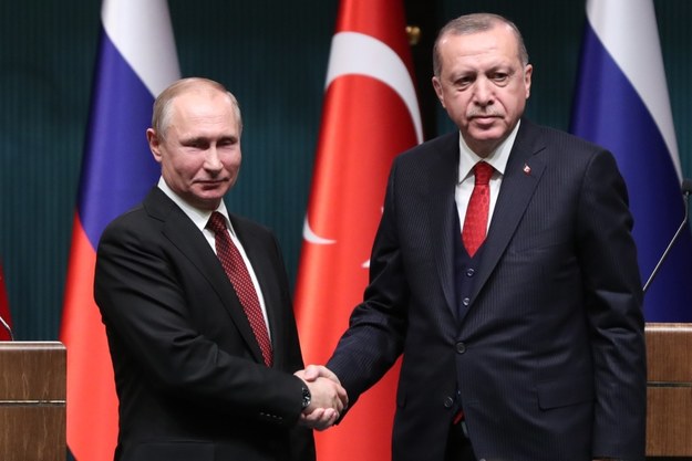 Władimir Putin i Recep Erdogan /TUMAY BERKIN /PAP/EPA