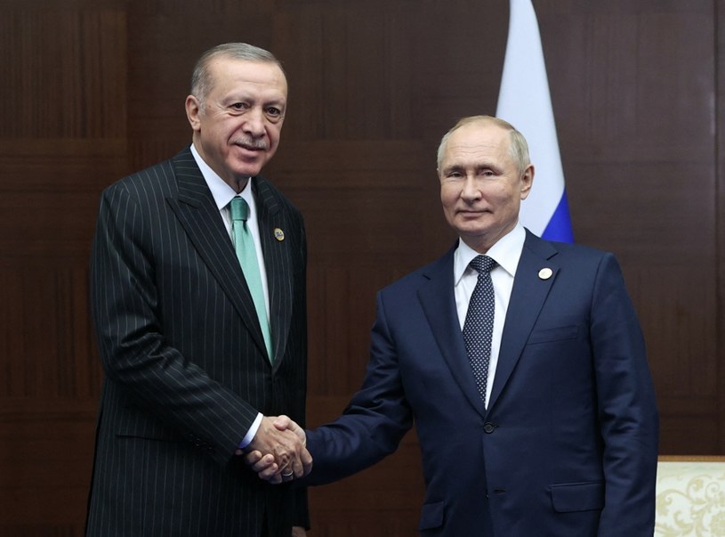 Władimir Putin i Recep Tayyip Erdogan, październik 2022 r. /HANDOUT/AFP/East News /East News