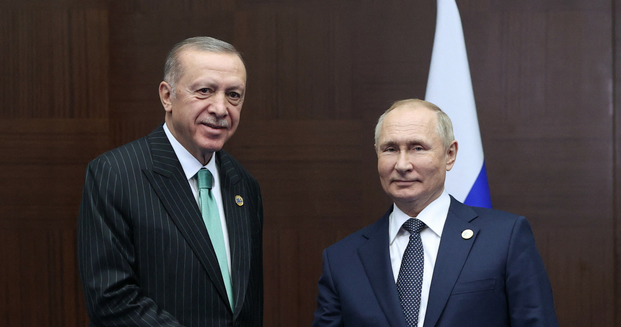 Władimir Putin i Recep Tayyip Erdogan, październik 2022 r. /HANDOUT/AFP/East News /East News