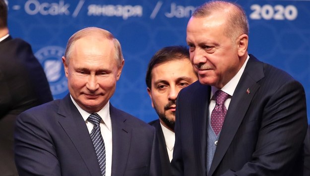 Władimir Putin i Recep Tayyip Erdogan /	TOLGA BOZOGLU /PAP/EPA