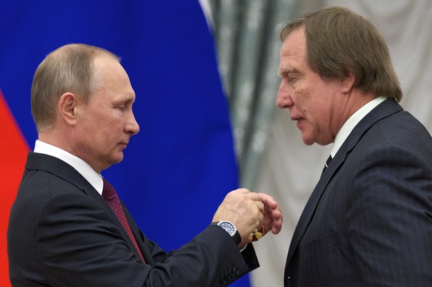 Władimir Putin i Siergiej Rołdugin /AP Photo/Ivan Sekretarev /PAP/EPA