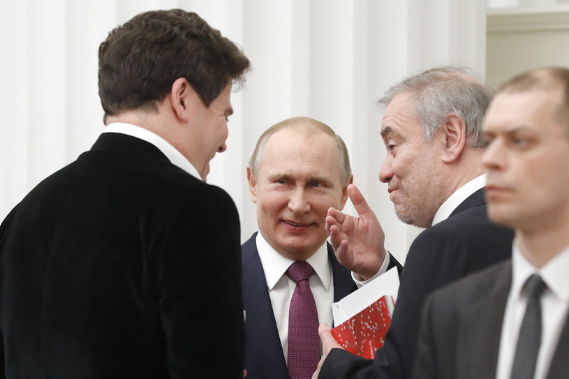 Władimir Putin i Walerij Giergijew na jednym z bankietów /MIKHAIL METZEL  /Getty Images