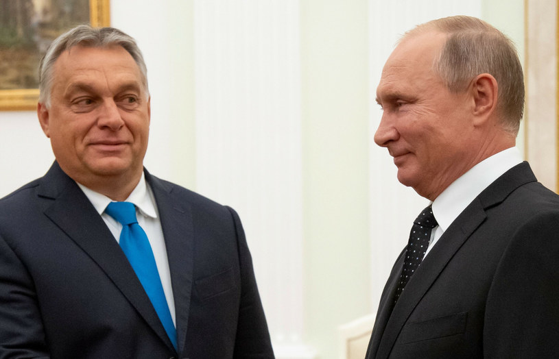 Władimir Putin i Wiktor Orban, 2018 r. /ALEXANDER ZEMLIANICHENKO/AFP /East News