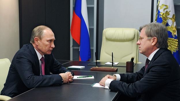 Władimir Putin (L) i prezes Aerofłotu Witali Saweliew /AFP