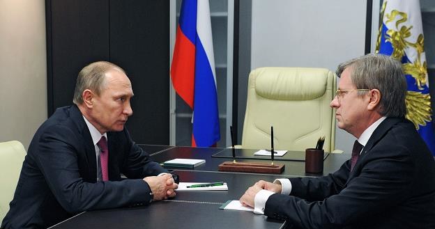 Władimir Putin (L) i prezes Aerofłotu Witali Saweliew /AFP