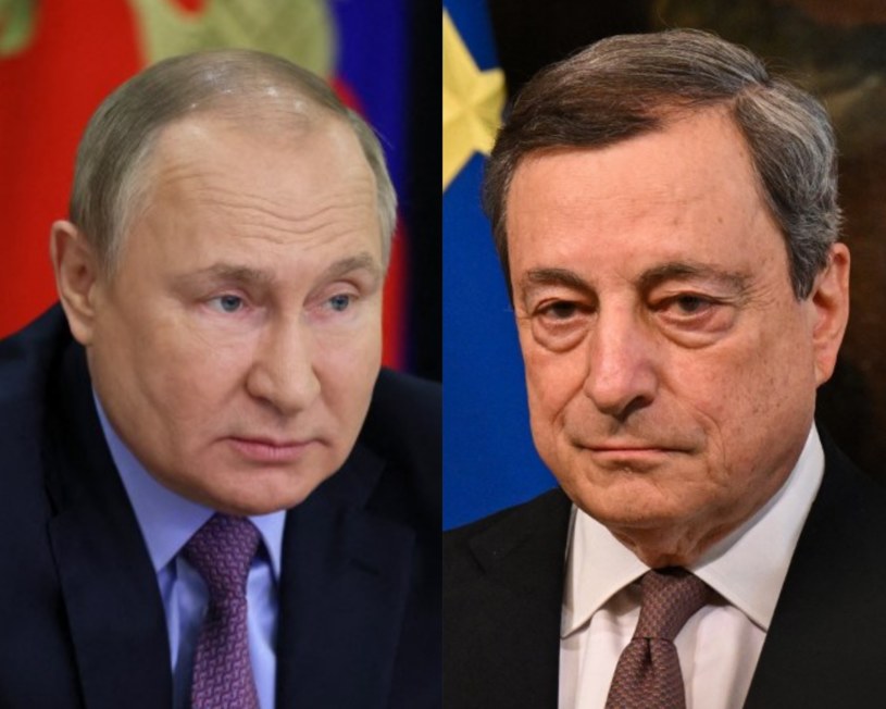 Władimir Putin, Mario Draghi /AFP