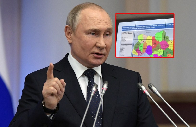 Władimir Putin miał stworzyć mapę podziału Ukrainy /Alexey DANICHEV / SPUTNIK / AFP /AFP