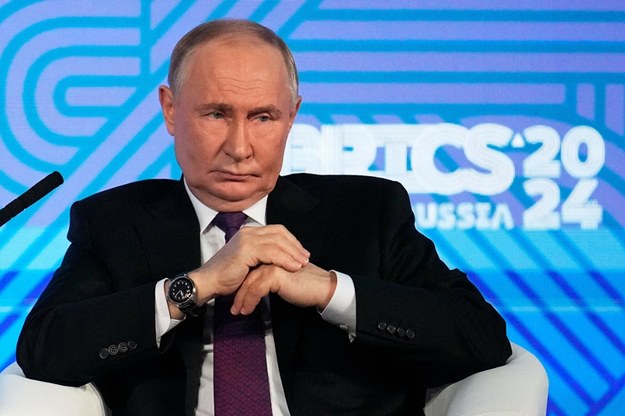 Władimir Putin na forum biznesowym BRICS w Moskwie, 18 października 2024 /Alexander Zemlianichenko /East News